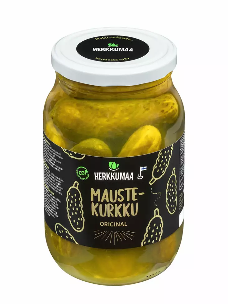 Herkkumaa maustekurkku 1600/850g - Hedelmä- ja marjasäilykkeet - 6410841200042 - 1