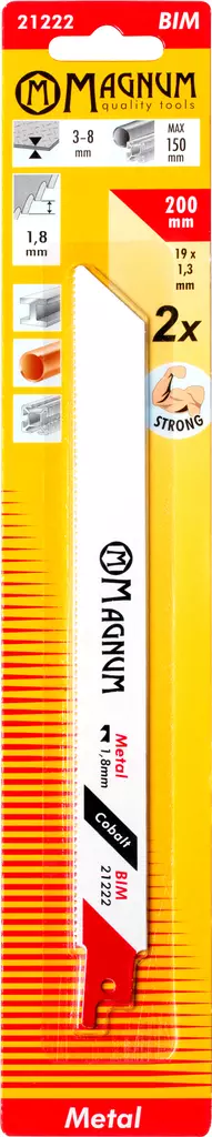 Puukkosahanterä 2kpl BIM 1,8/200mm - Puukko-ja pistosahanterät - 6418868212222 - 1