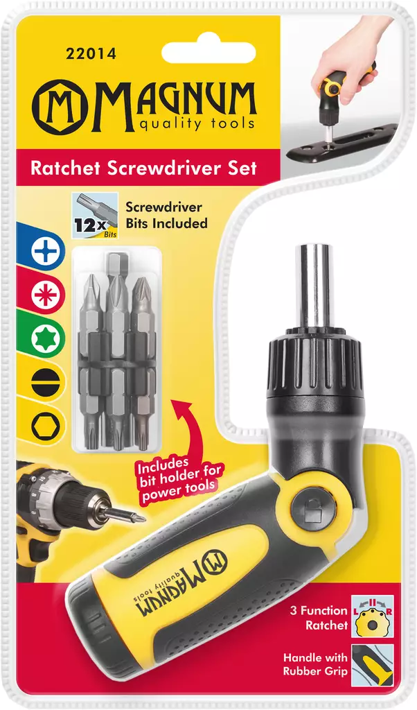 Räikkäruuvitaltta nivelellä 14-os. - Ruuvimeisselit - 6418868220142 - 1