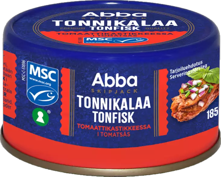 Abba tonnikalaa tomaattikastikkeessa 185 - Valmisruokasäilykkeet - 7311171001622 - 1