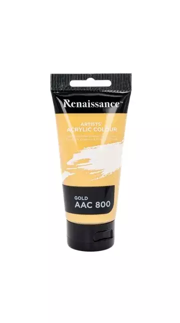 Akryylimaali 75ml Gold AAC 800 - Valmisvärit - 8851907264222 - 1