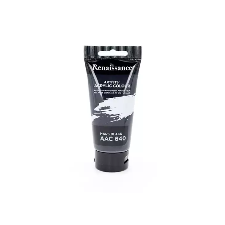 Akryylimaali 75ml Mars Black AAC 640 - Valmisvärit - 8851907234492 - 1