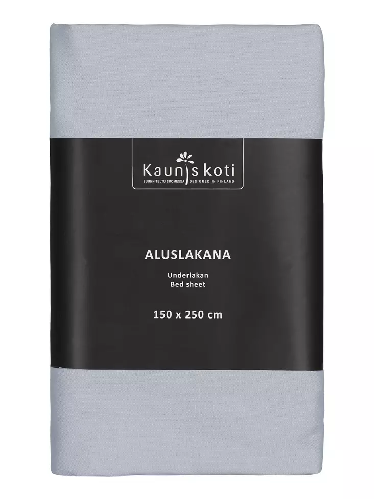 Aluslakana 150x250cm helmen harmaa - Aluslakanat - 6418349048982 - 1