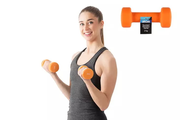 Atom sport käsipaino 2kg - Sisäliikunta ja kehonhuolto - 6410413058682 - 1