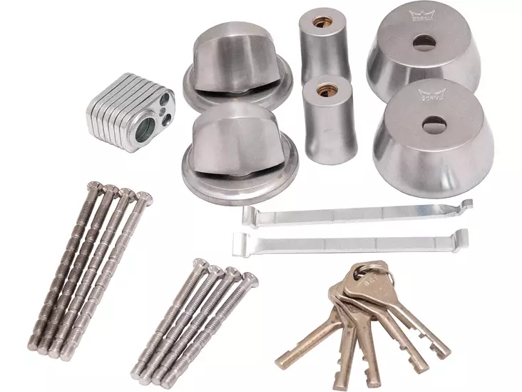 Avainpesä Dorma 2021 2 kpl satiini - Lukot,lukitus ja nivelsalvat - 6414675151822 - 1