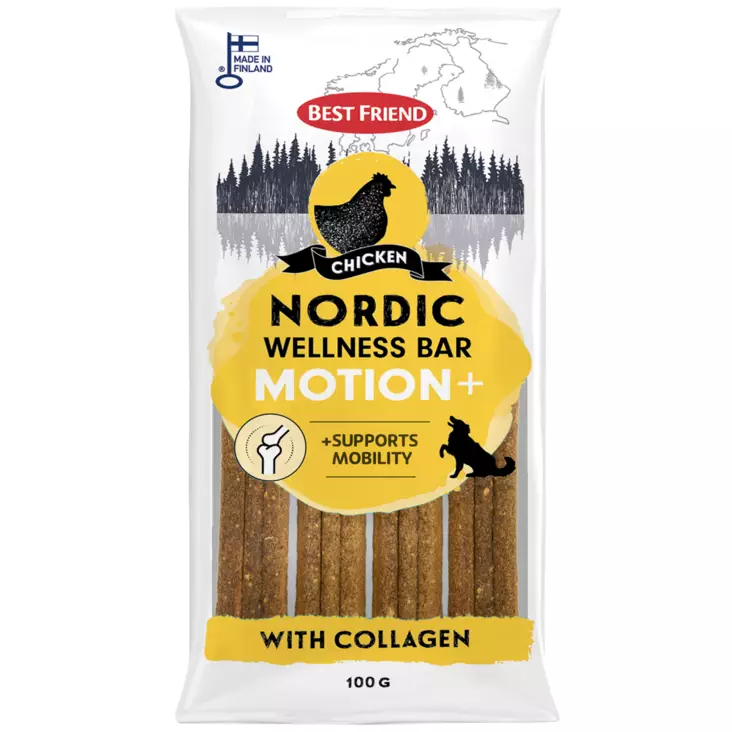 BF Nordic Wellness Bar Motion+ 100g - Koiran herkut - 5700551172922 - 1