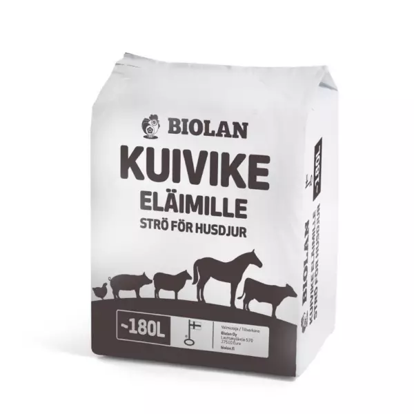 Biolan eläinkuivike 180l - Hevosten kuivikkeet - 6411960056022 - 1