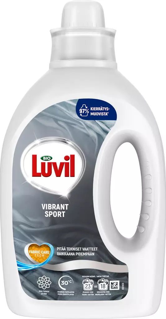 Bio Luvil Pyykinpesuneste Sport 920ml - Pyykinpesu- ja huuhteluaineet - 8710447328842 - 1