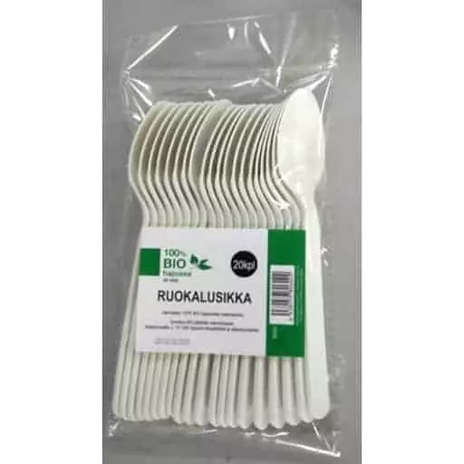 BIO Ruokalusikka 20kpl - Kertakäyttöaterimet - 6438159806022 - 1