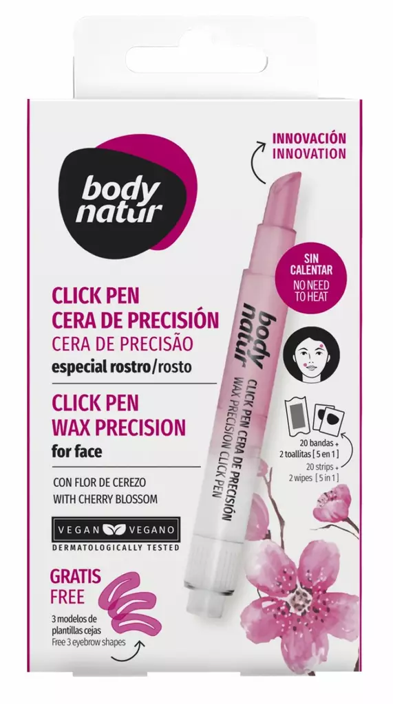 Body Natur Click Pen Ihokarvanpoistovaha - Varsiterät, ihokarvanpoistovahat/-laput - 8414719407272 - 1