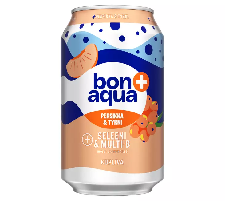 Bonaqua + Persikka-Tyrni 0,33L - Lähdevedet ja kivennäisvedet - 6415600581622 - 1