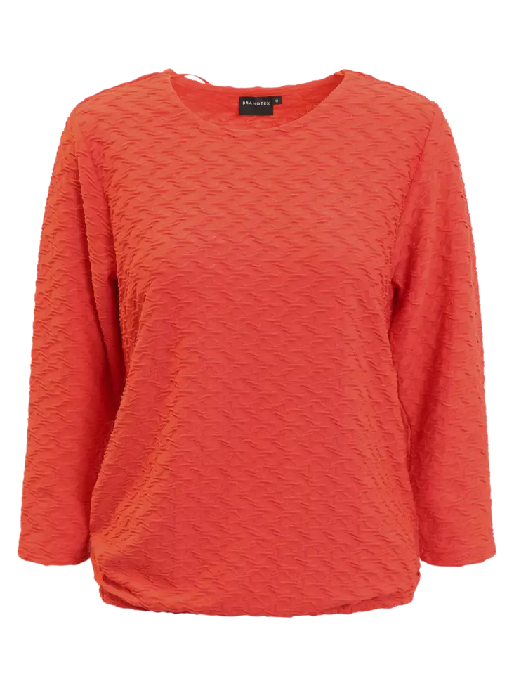 Brandtex pusero 3/4 hiat punainen - Naisten paidat ja puserot - 5713242292777 - 1