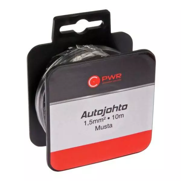 C-PWR johto 1,5mm 10m musta - Asennusjohdot ja kaapelit - 6438255923272 - 1