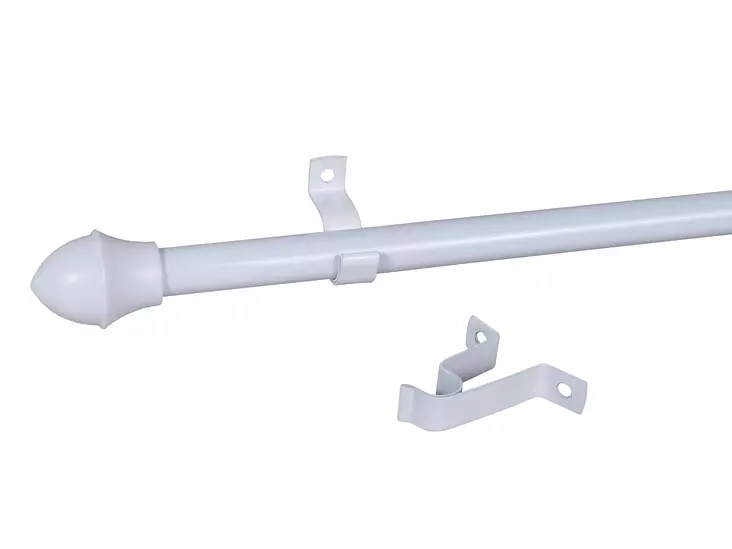 Cafetanko 16mm 125-225cm valkoinen - Verhotangot ja verhotarvikkeet - 6417012212002 - 1