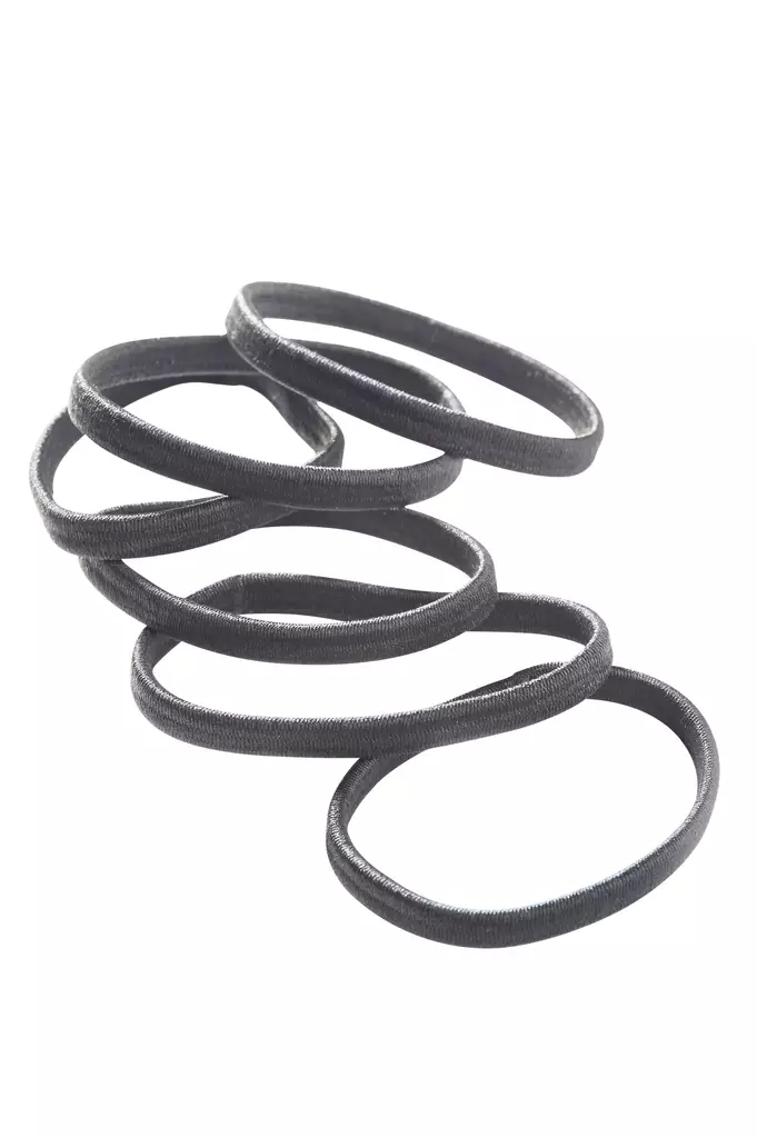 Cailap Hiuslenkki litteä Musta 6 Kpl - Hiuskoristeet - 6416274382102 - 1