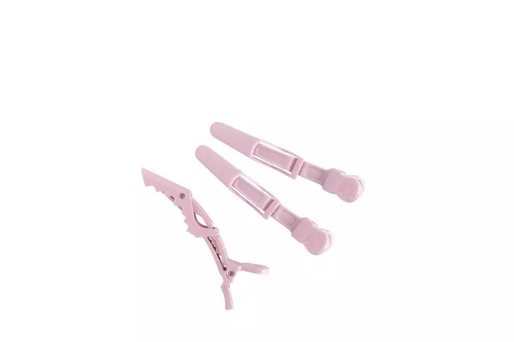 Cailap Kroko-hiusklipsit 3kpl vaaleanpunainen - Hiuskoristeet - 6416274426202 - 1