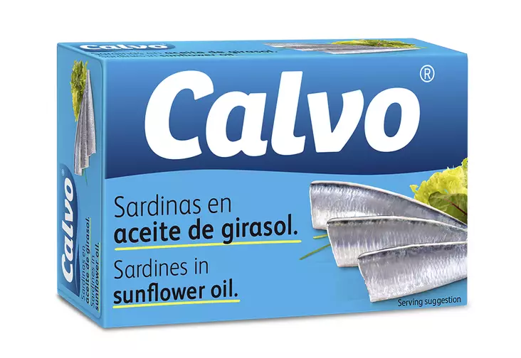 Calvo sardiinit auringonkukkaöljyssä 120g/84g - Kalasäilykkeet - 8410090410412 - 1