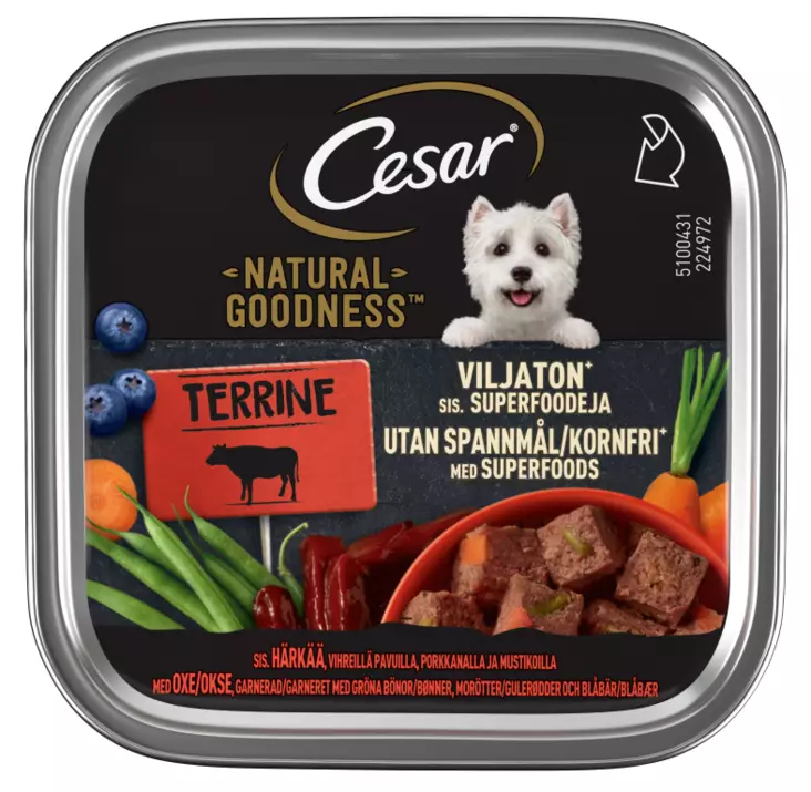 Cesar Natural Goodness härkä mureke 100g - Koiran märkäruoat - 4008429172052 - 1