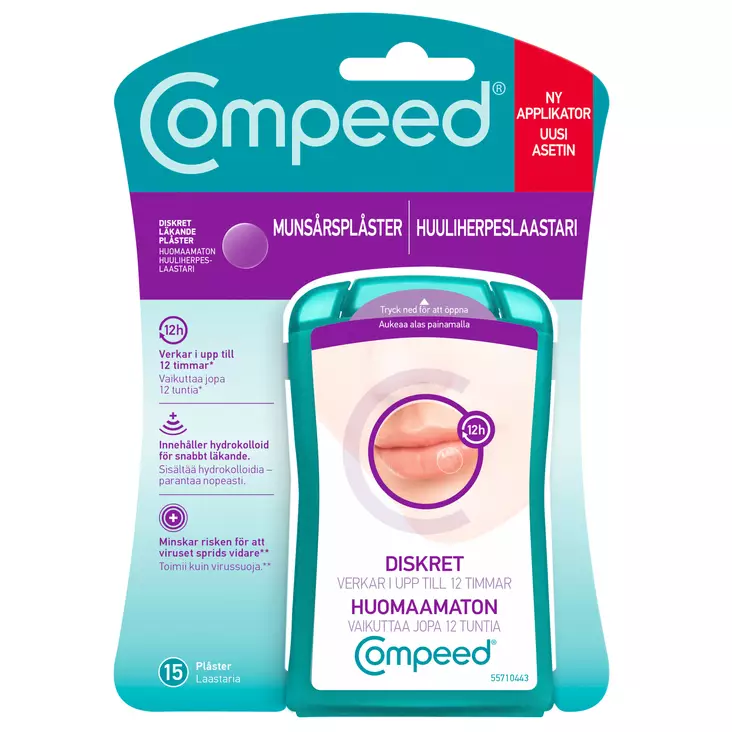 Compeed Huuliherpeslaastari 15kpl - Desifiointi ja laastarit - 3663555002102 - 1