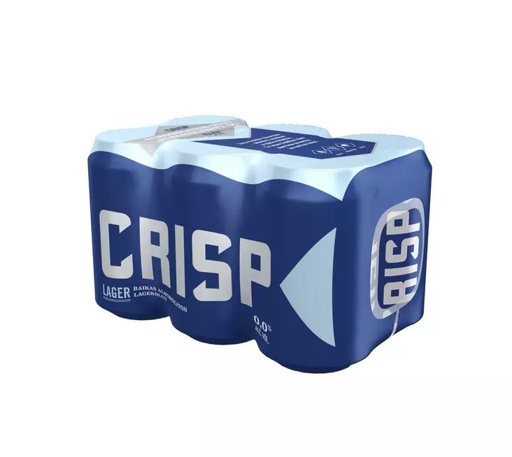 Crisp 0% Vaalea lager 0,33l 6-pack - Alkoholittomat juomat - 6415600543552 - 1