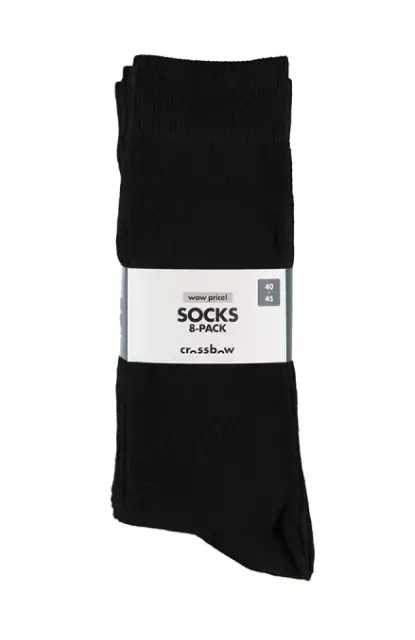 Crossbow sukkapaketti 8kpl/pkt black 40-45 - Miesten sukat - 7318161477092 - 1