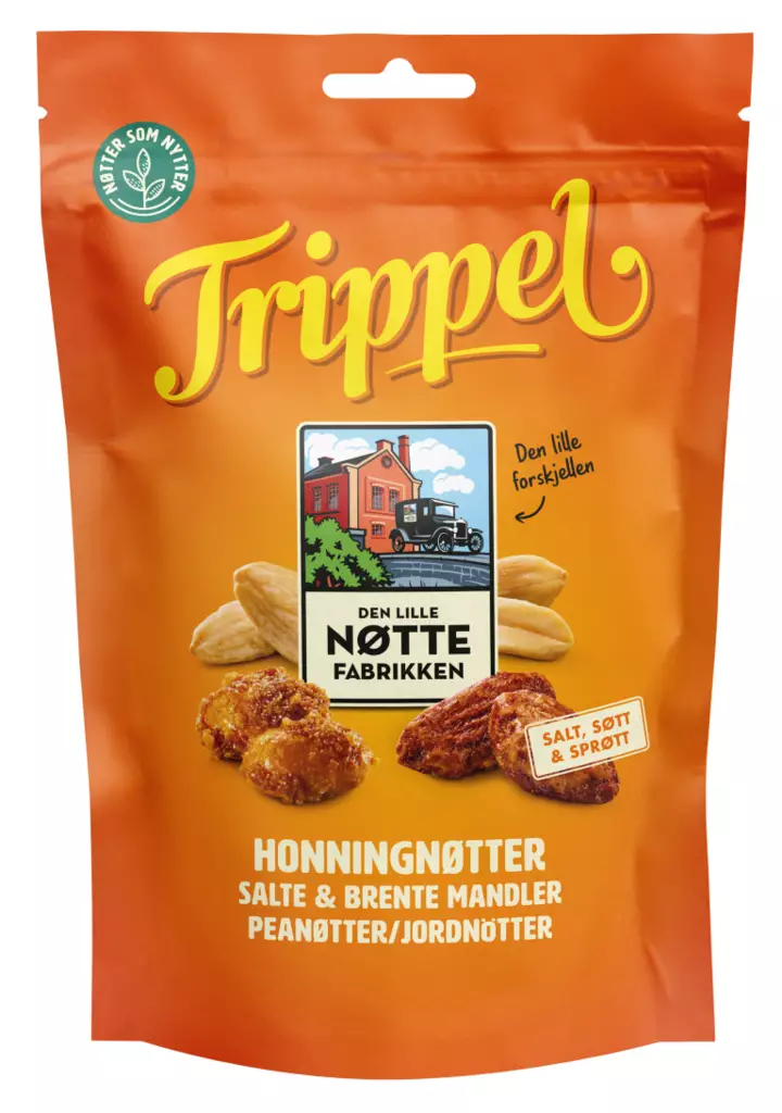 Den Lille Trippel pähkinäsekoitus 190g - Sipsit, snacksit ja pähkinät - 7041111153462 - 1