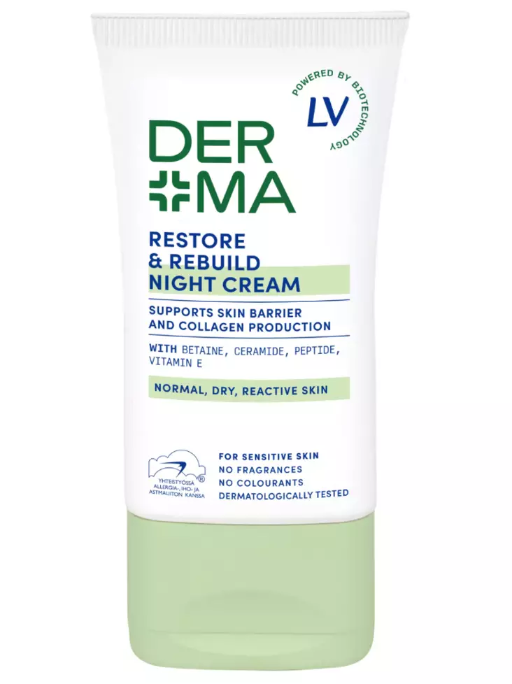 Derma by LV Restore & Rebuild Night 50ml - Yövoiteet - 6414505209662 - 1