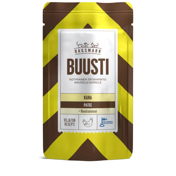 DM Buusti kana patee 90g - Koiran märkäruoat - 6430066385782 - 1
