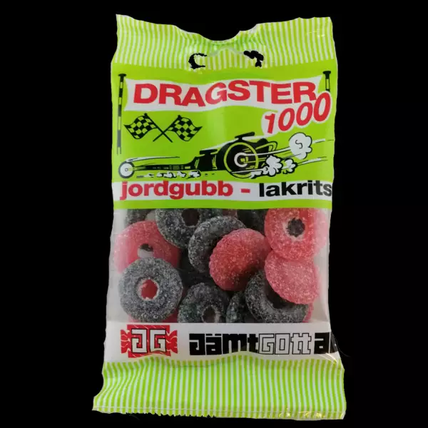 Dragster Mansikka-Lakritsa 50 g - Karkit - 7312210099532 - 1