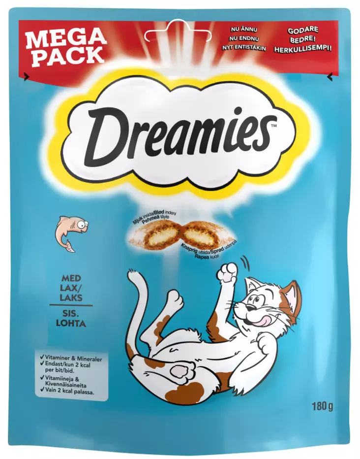 Dreamies lohta 180g - Kissan herkut - 4008429103452 - 1