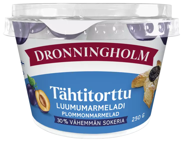 Dronningholm tähtitorttu 30% väh.sokeria - Säilykkeet, hillot ja marmeladit - 6412000017812 - 1
