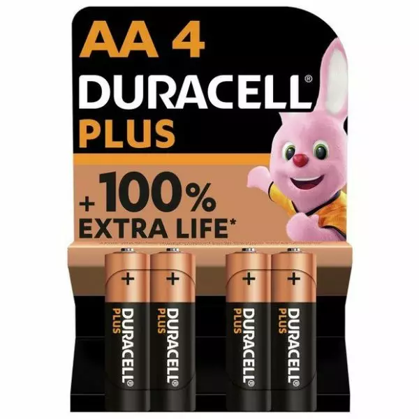 Duracell extra life paristo AA 4kpl - Sormiparistot - 5000394076952 - 1
