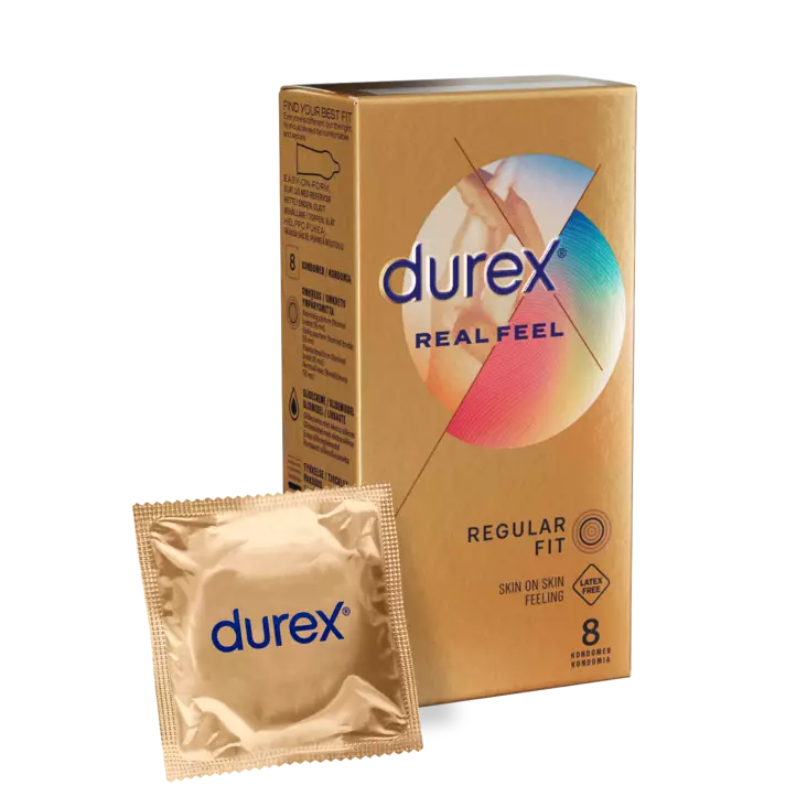 DUREX REAL FEEL 8 KPL - Hiustenhoito ja hiuskoristeet - 5701092115232 - 1