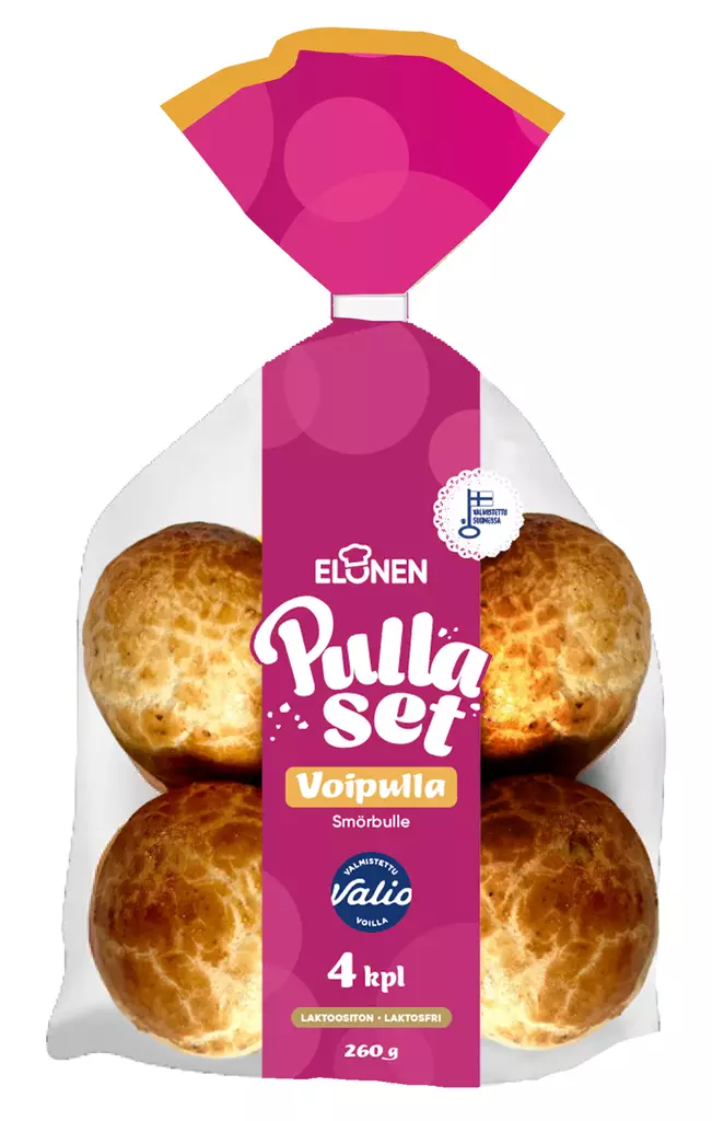 Elonen pullaset voipulla 4kpl/260g - Elintarvikkeet - 6410580036322 - 1