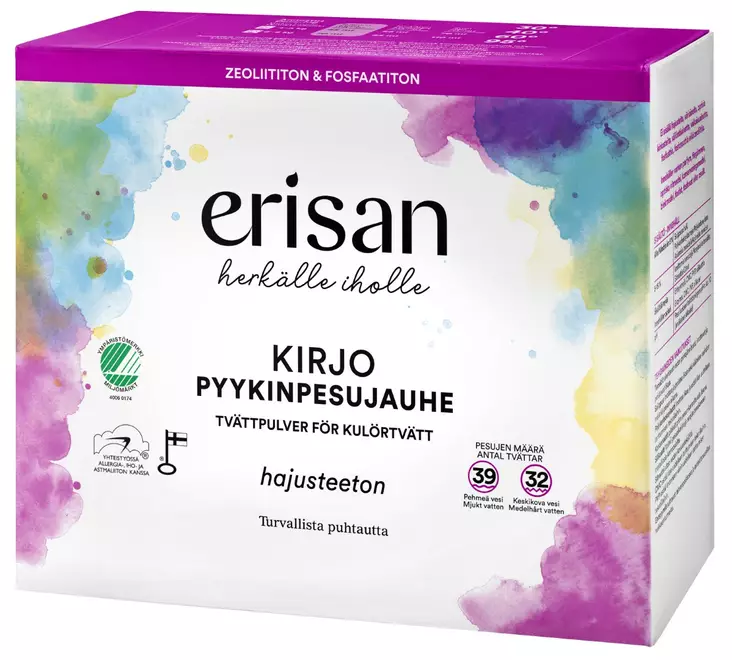 Erisan Kirjo pyykinpesujauhetiiviste 1,5 - Pyykinpesu- ja huuhteluaineet - 6417964575552 - 1