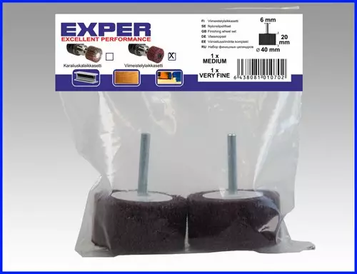 Exper karhunkielilaikkasetti 40x20mm 2kpl - Muut hiontatyökalut ja tarvikkeet - 6438081010702 - 1