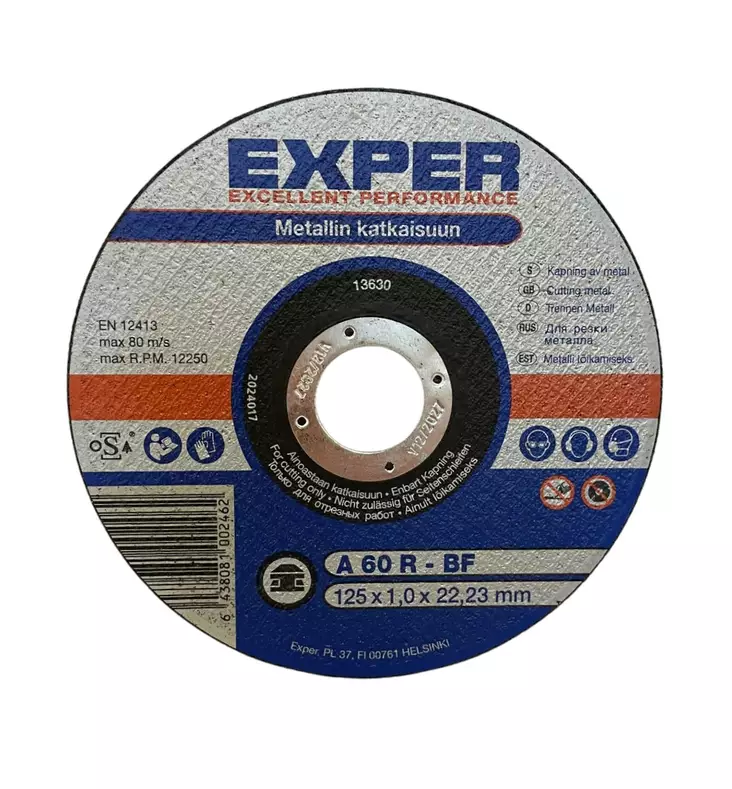 Exper katkaisulaikka 125X1,0mm - Katkaisulaikat - 6438081002462 - 1