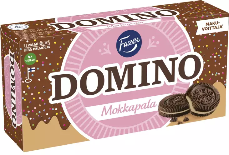 Fazer Domino Mokkapala täytekeksi 350g - Keksit - 6416453555082 - 1