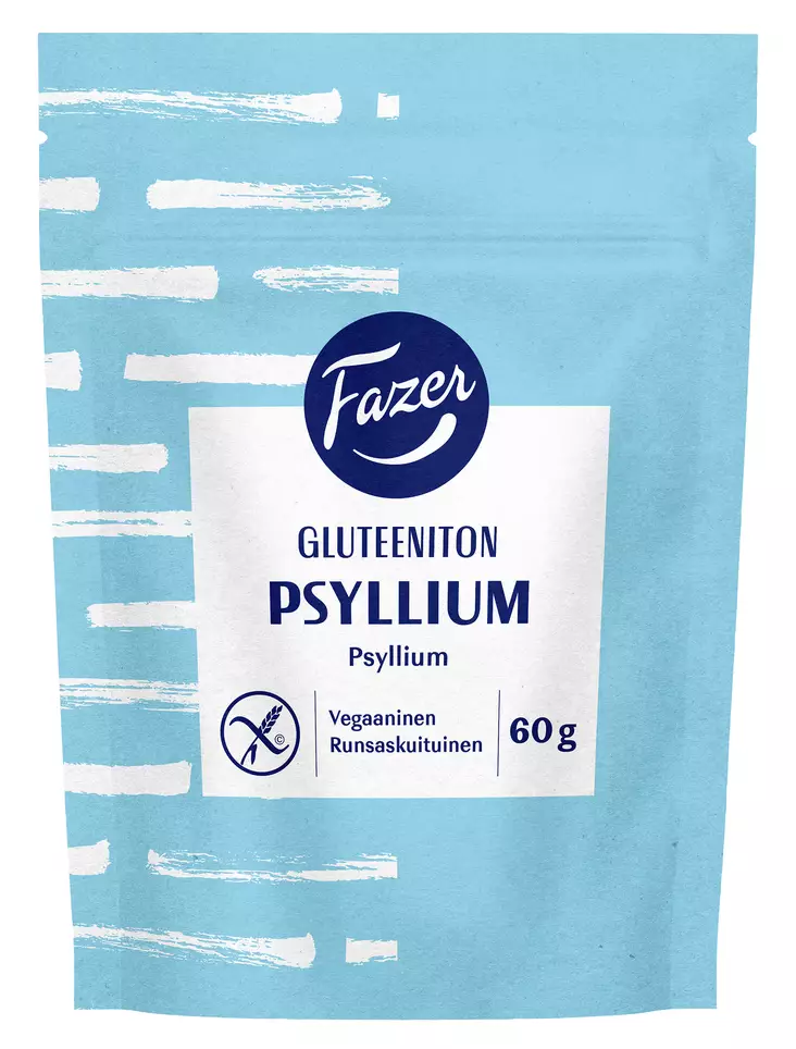Fazer Psyllium gluteeniton 60g - Leivontamausteet ja -ainekset - 6419811118202 - 1