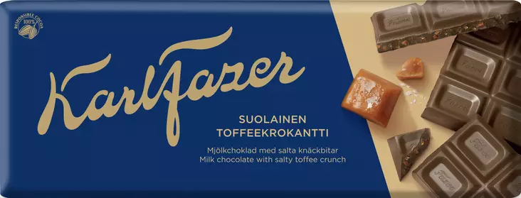 Fazer suolainen Toffeekrokantti 180g - Suklaat - 6416453014442 - 1