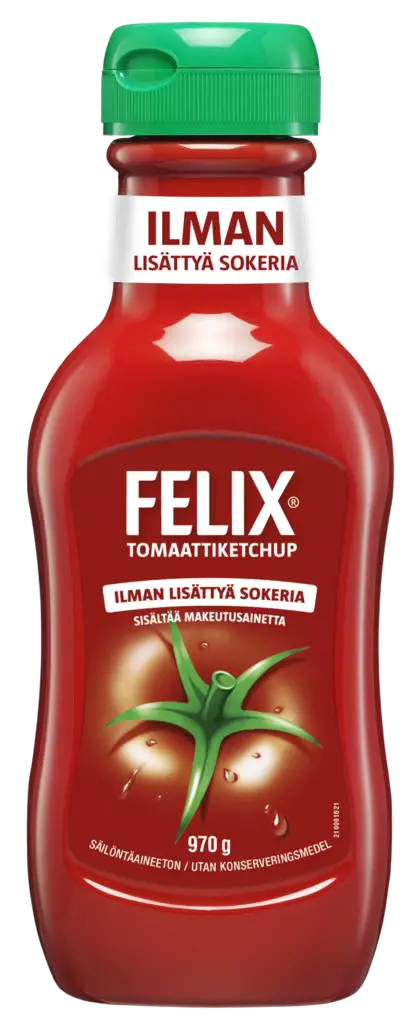 Felix Ketchup ilman lisättyä sokeria 970 - Ketsupit ja sinapit - 7310240651782 - 1