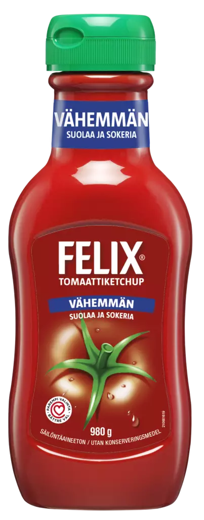 Felix Ketchup vähem.suolaa ja sokeria - Ketsupit ja sinapit - 7310240650082 - 1