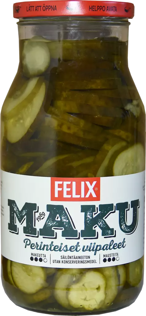 Felix Maku viipalekurkku 1200/690g - Hedelmä- ja marjasäilykkeet - 6417808461782 - 1