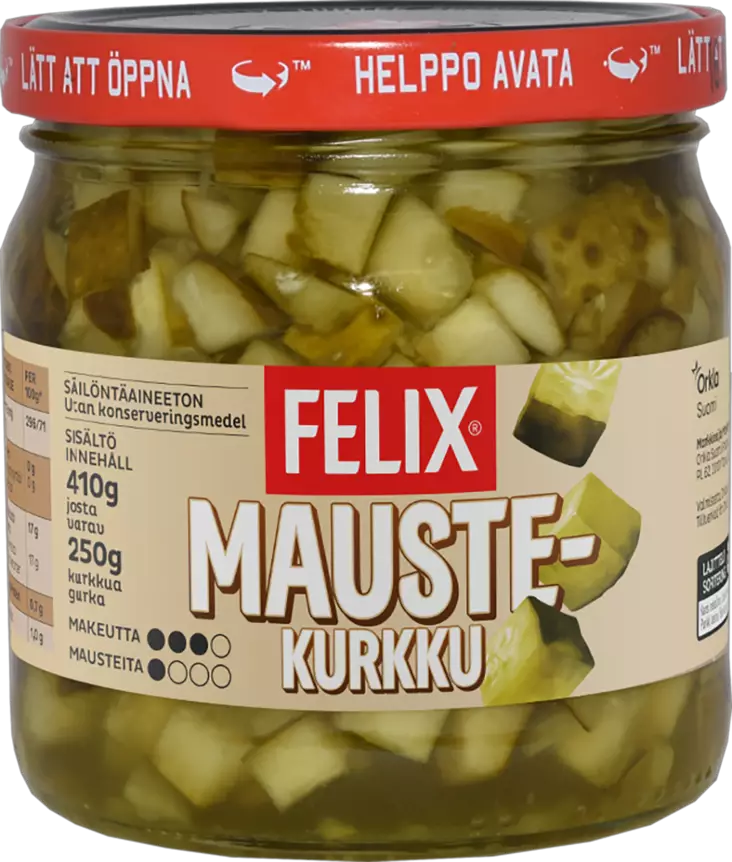 Felix Sinappi kurkkusalaatti 410g - Elintarvikkeet - 6424908114692 - 1