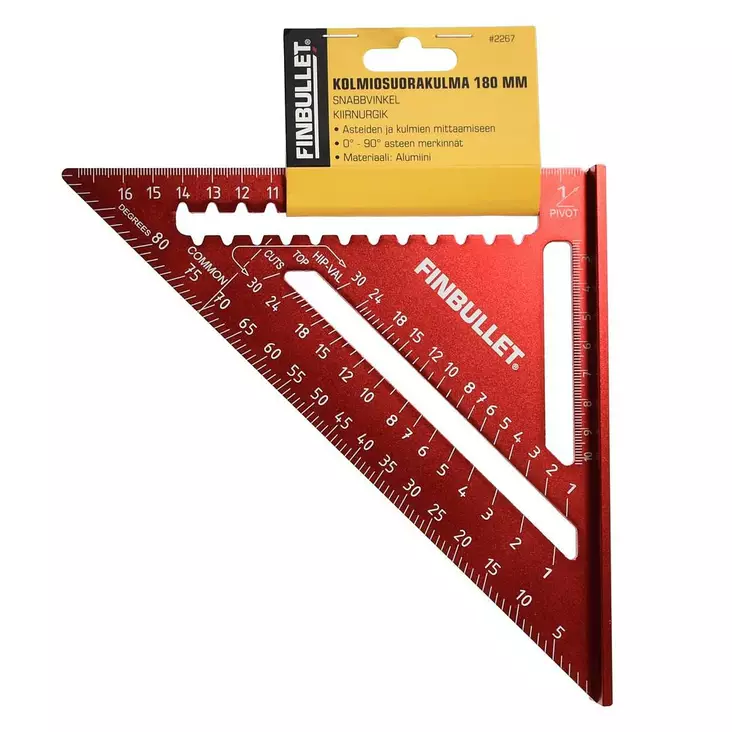 Finbullet Kolmiosuorakulma 7" - Suorakulmat ja viivaimet - 6438152022672 - 1