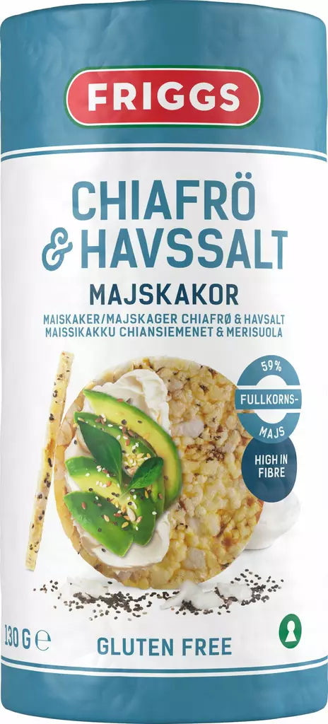 Friggs maissikakku 130g chiasiemen & mer - Elintarvikkeet - 7350028543762 - 1