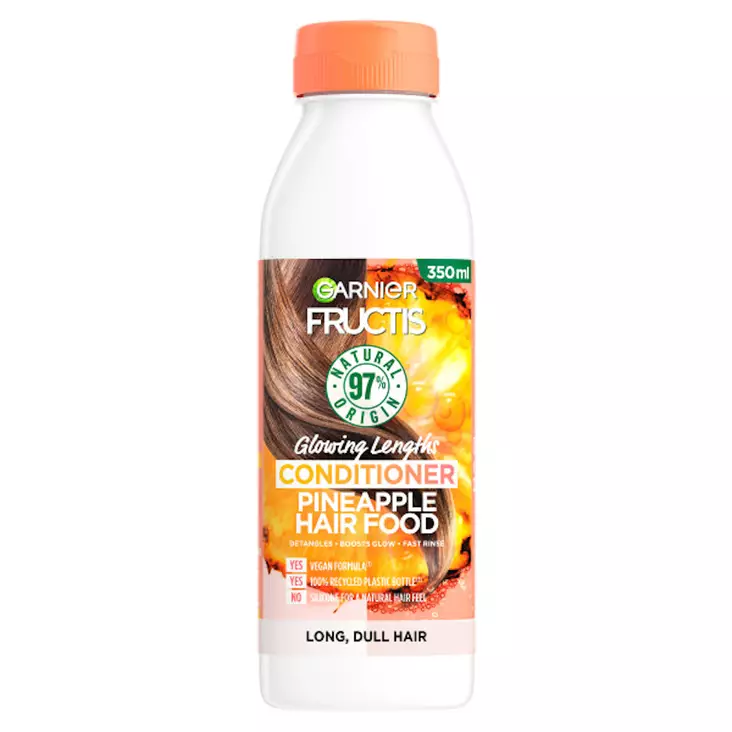 Garnier Fructis Hair Food Pineapple hoitoaine pitkille hiuksille 350ml - Hiustenhoitoaineet - 3600542524292 - 1
