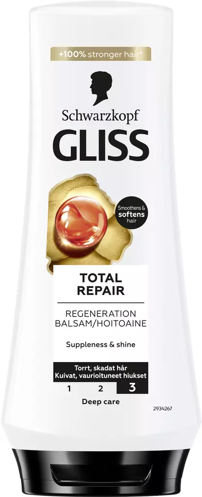 Gliss total repair hoitoaine 200ml - Hiustenhoitoaineet - 7332531118422 - 1