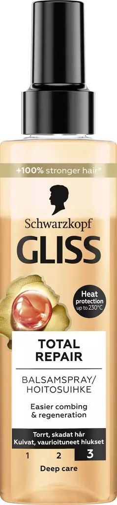 Gliss Total Repair hoitosuihke 200ml - Hiustenhoitoaineet - 7332531118842 - 1