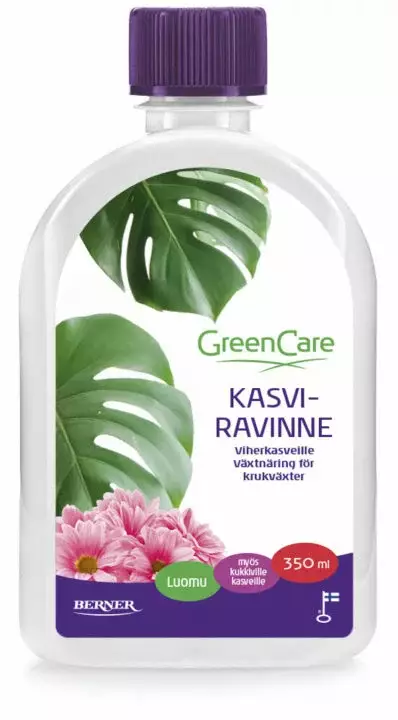 Greencare Kasviravinne luomu 350ML - Sisäkukkien ja huonekasvien ravinteet - 6414505176872 - 1